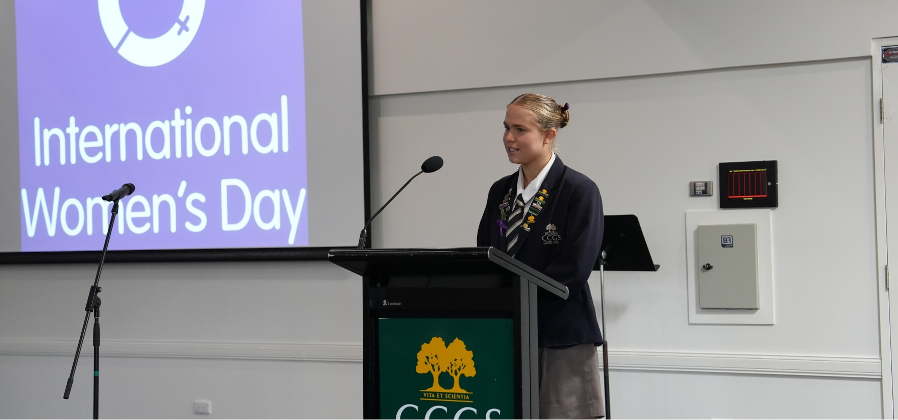  Year 12 student Lana gives a moving speech